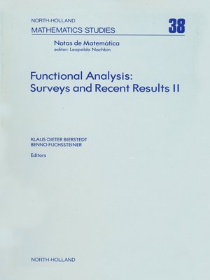 cover image of Functional Analysis